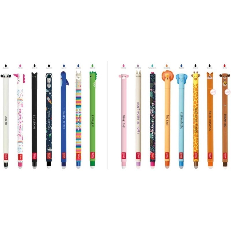 Legami - Set di 15 penne gel cancellabili Legami cancellabili