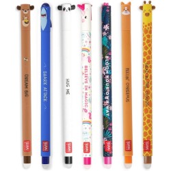 Set di 7 simpatiche penne gel cancellabili B