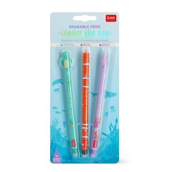 Set di 3 Penne Gel Cancellabili UNDER THE SEA