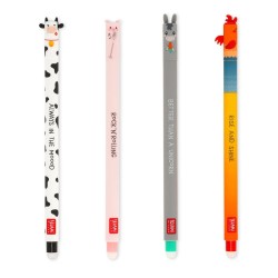 Set di 4 Penne Gel Cancellabili Farm Sweet Farm - Fattoria
