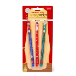 Set di 3 Penne Gel Cancellabili - The Nutcracker - Erasable Pen - Natale 2025